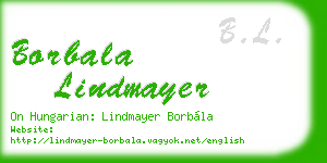 borbala lindmayer business card